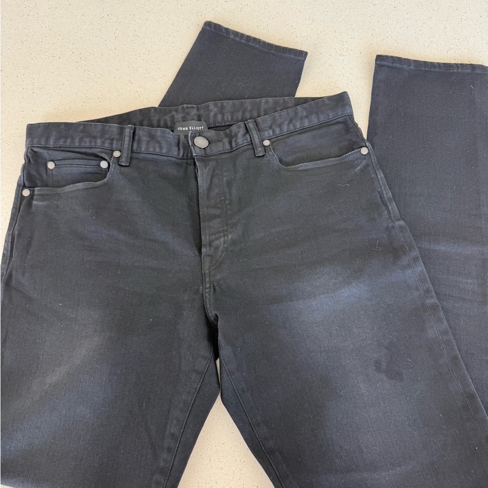 John Elliott Cast 2 Carbon Black Jeans